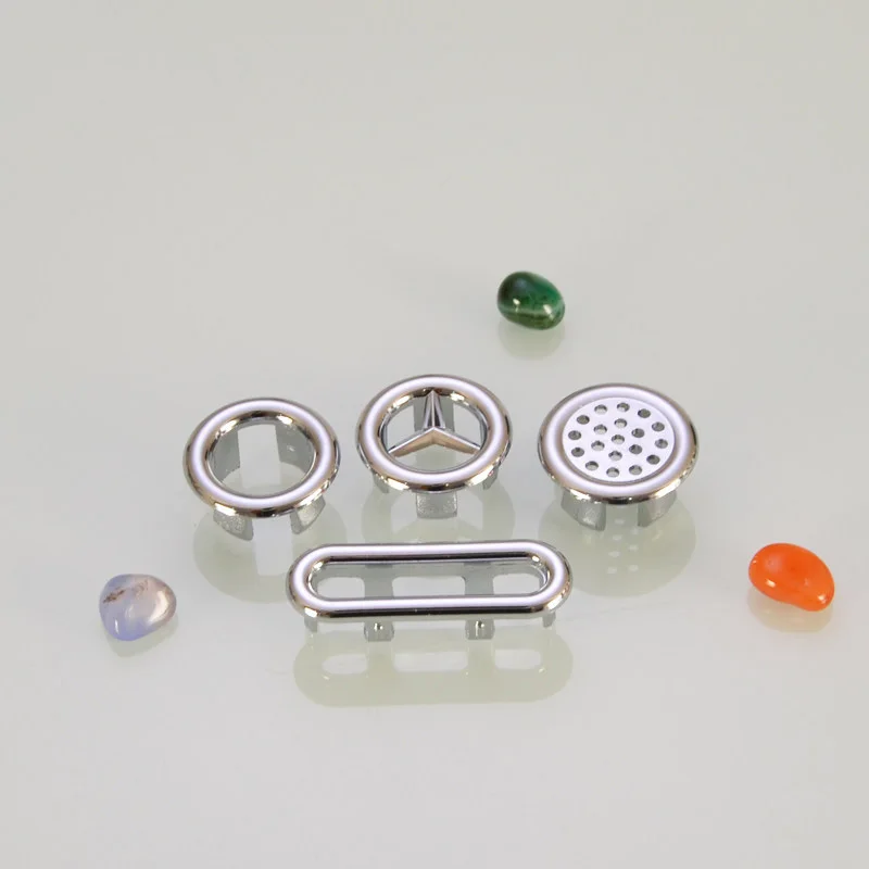 1/2/5Pcs ABS Plastic Electroplated Bathroom Sink Hole Cover Basin Trim Cap Cover Round Overflow Ring Bathtub Accessory
