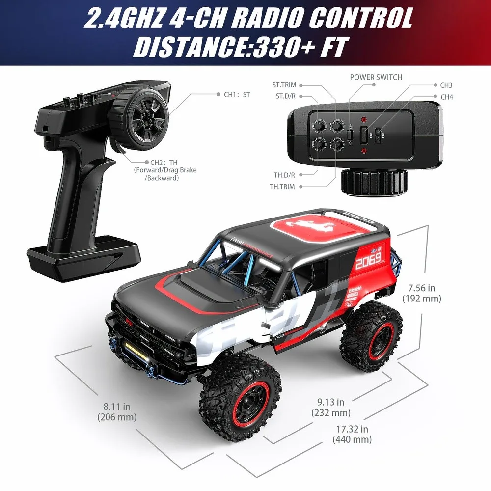 MJX H12P 1/12 escala sin escobillas impermeable RC Rock Truck oruga profesional con ejes de Portal rendimiento todo terreno