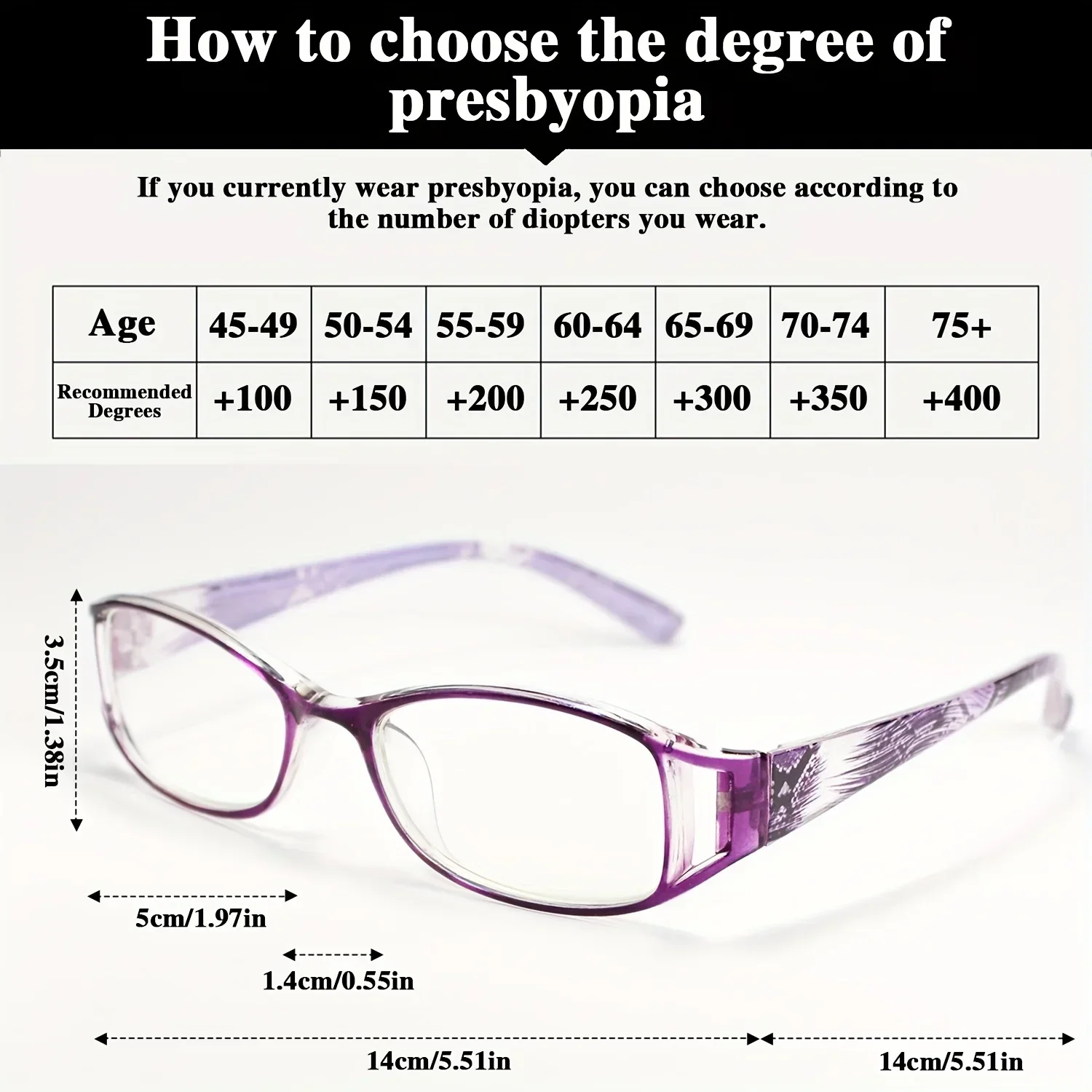 1/4 Stück rechteckige Lesebrille mit einzigartigem Muster, modisch und elegant, für Presbyopie, für Damen und Herren – Detail 4
