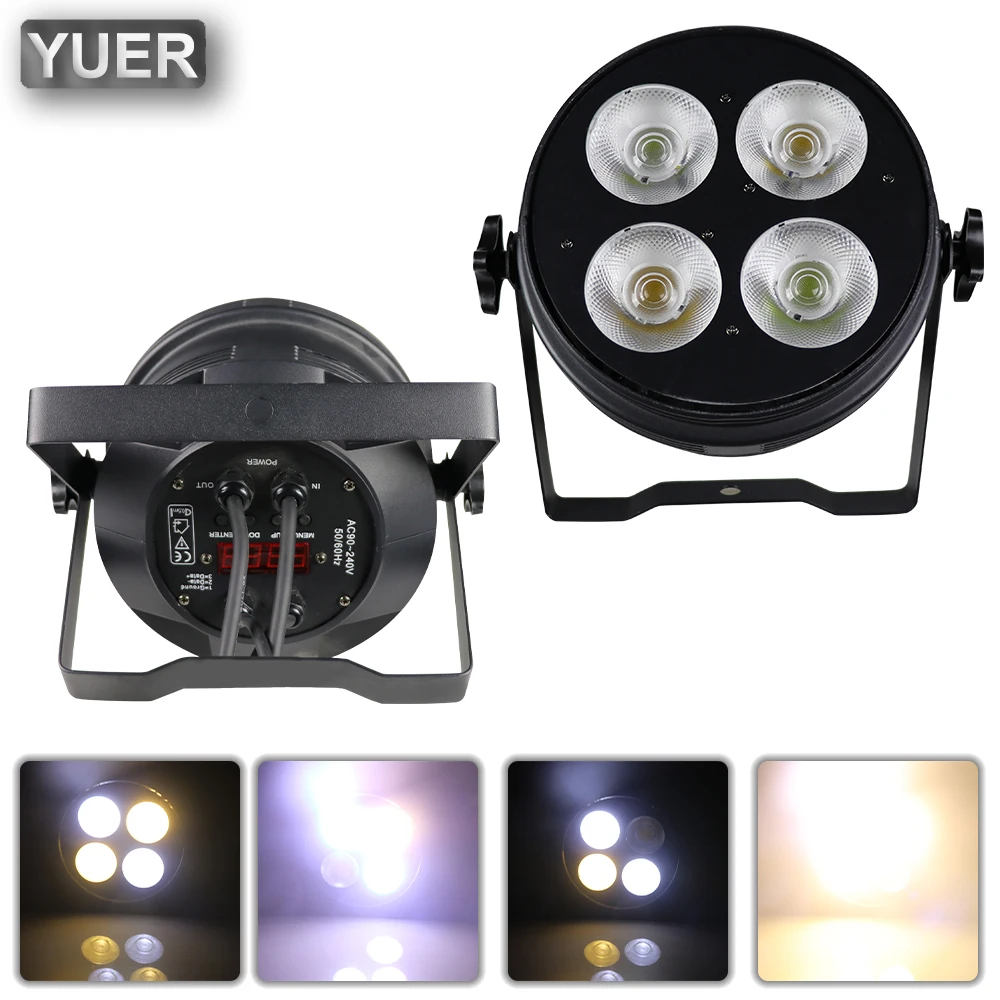

2022 NEW MINI COB 4X50W Par Light DMX512 4/8CH Strobe Effect Light DJ Dicso Stage Wedding Bar Dance Floor Indoor Music Party