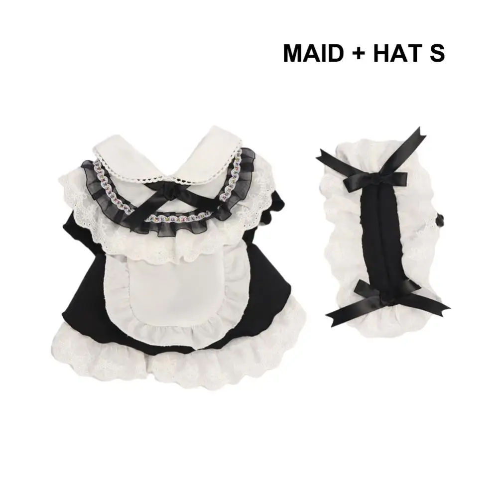 3PCS Black Pet Clothes Cute Sling Clothing Luxurious Summer Cool Skirts Pet Clothing Exquisite Neckline Pet Lace Skirt