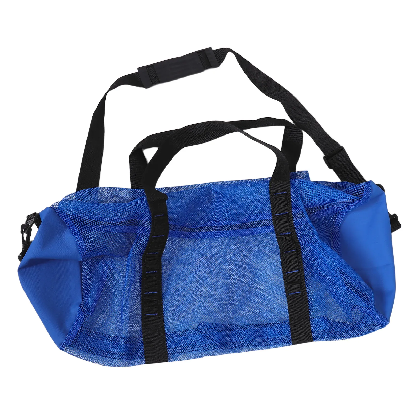 Mesh Beach Shoulder Bag Round Drawstring Quick Dry Lightweight Large Capacity Foldable Ventilated Diving Equipment Tote