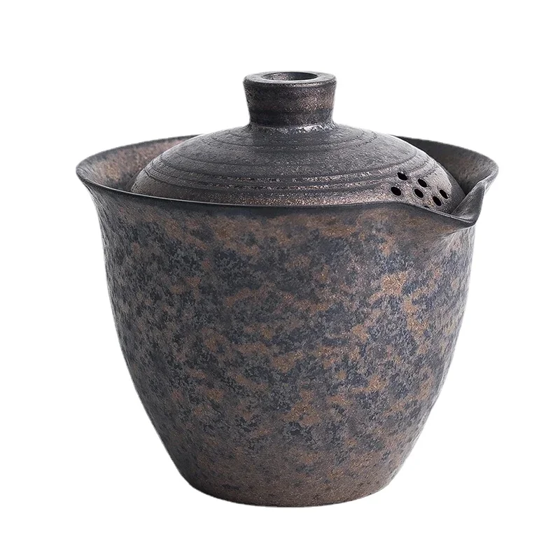 

Японский керамический чайник gaiwan, винтажный Китайский кунг-фу чайник 200 мл