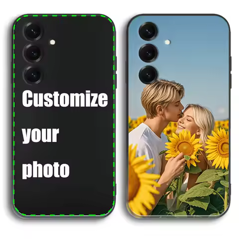 For Samsung Galaxy A55 A54 A53 A52 Case A35 34 S25 S24 S23 S22 S21 S20 Ultra Plus FE DIY Couple Photo Customised Frosted Cases