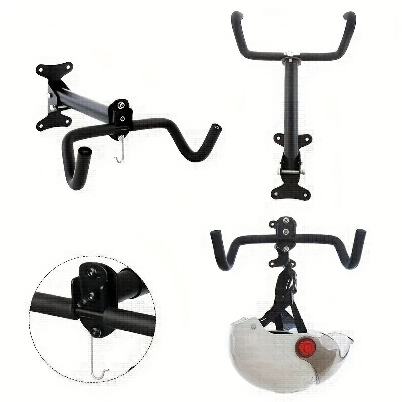 1PC Heavy Duty Wall Mounted Bicycle Rack Rotating 360 Degree Stretchable Stand MTB Hanging Holder for Room Storage - view 3