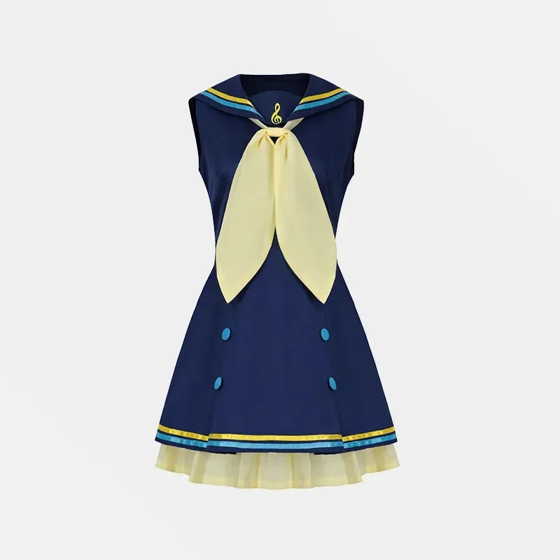 Anime Rin Len Jk Skirts Bow Tie Cosplay Costume Len Rin Cosplay Len Costume Kagamine JK Uniform for Halloween Comic Con Outfits