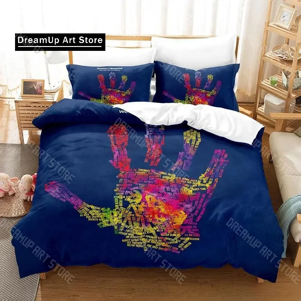

Комплект постельного белья с 3d принтом Music Band Above & Beyond для мальчиков и девочек, пододеяльник размера Twin Queen, наволочка, кровать для детей и взрослых, домашний текстиль