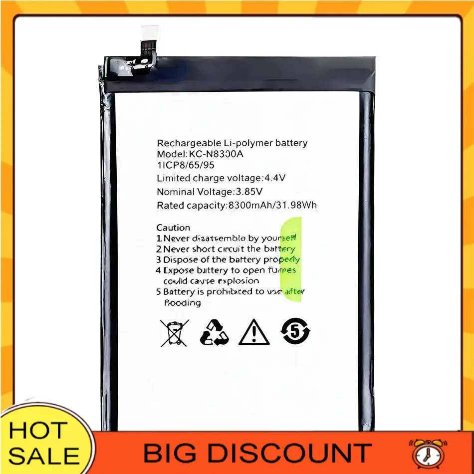 

WP17 KC-N8300A Mobile Phone Battery 8300Mah Reliable Replacement For Oukitel