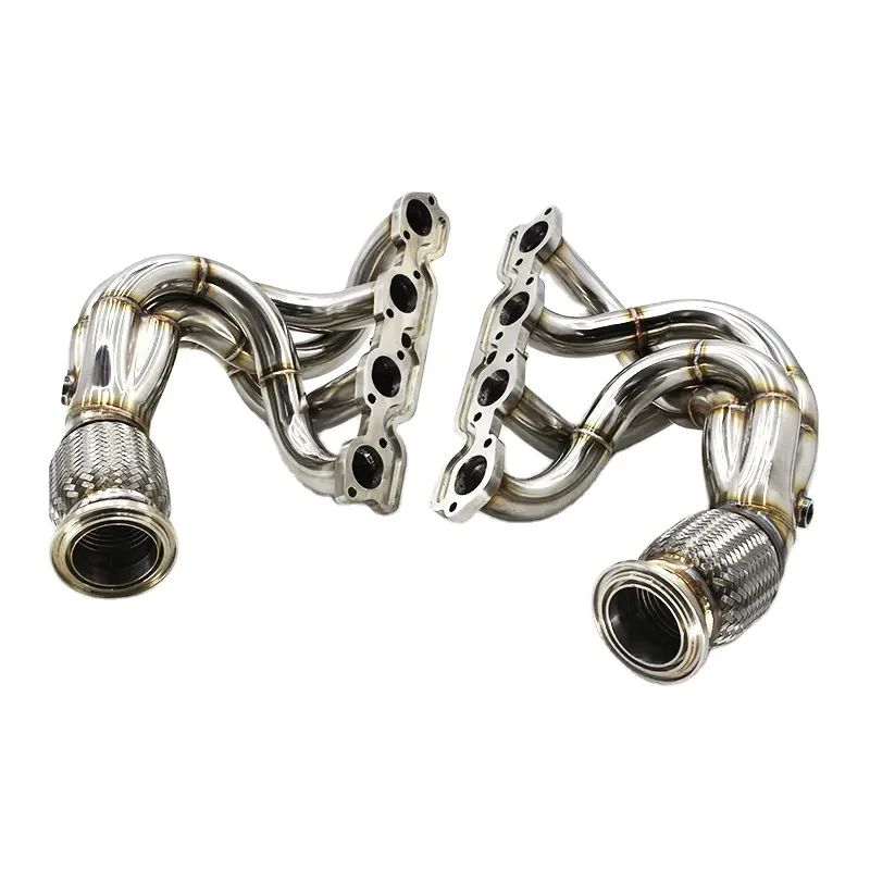 The first section of plantain For Ferrari 458 4.5 2013-2016 Exhaust Pipe Stainless Steel Newly upgraded high quality engine vort