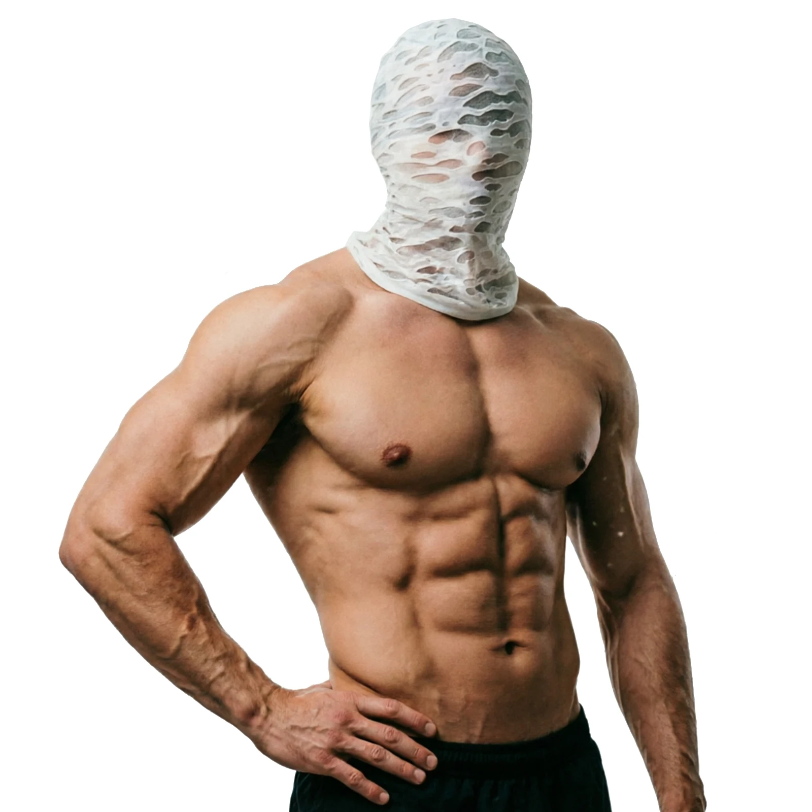 Damen Herren Balaclava Mütze Cosplay Kopfbedeckung Distressed Zerrissene Vollgesichtsmaske Party Halloween Festival Accessoires – Detail 9