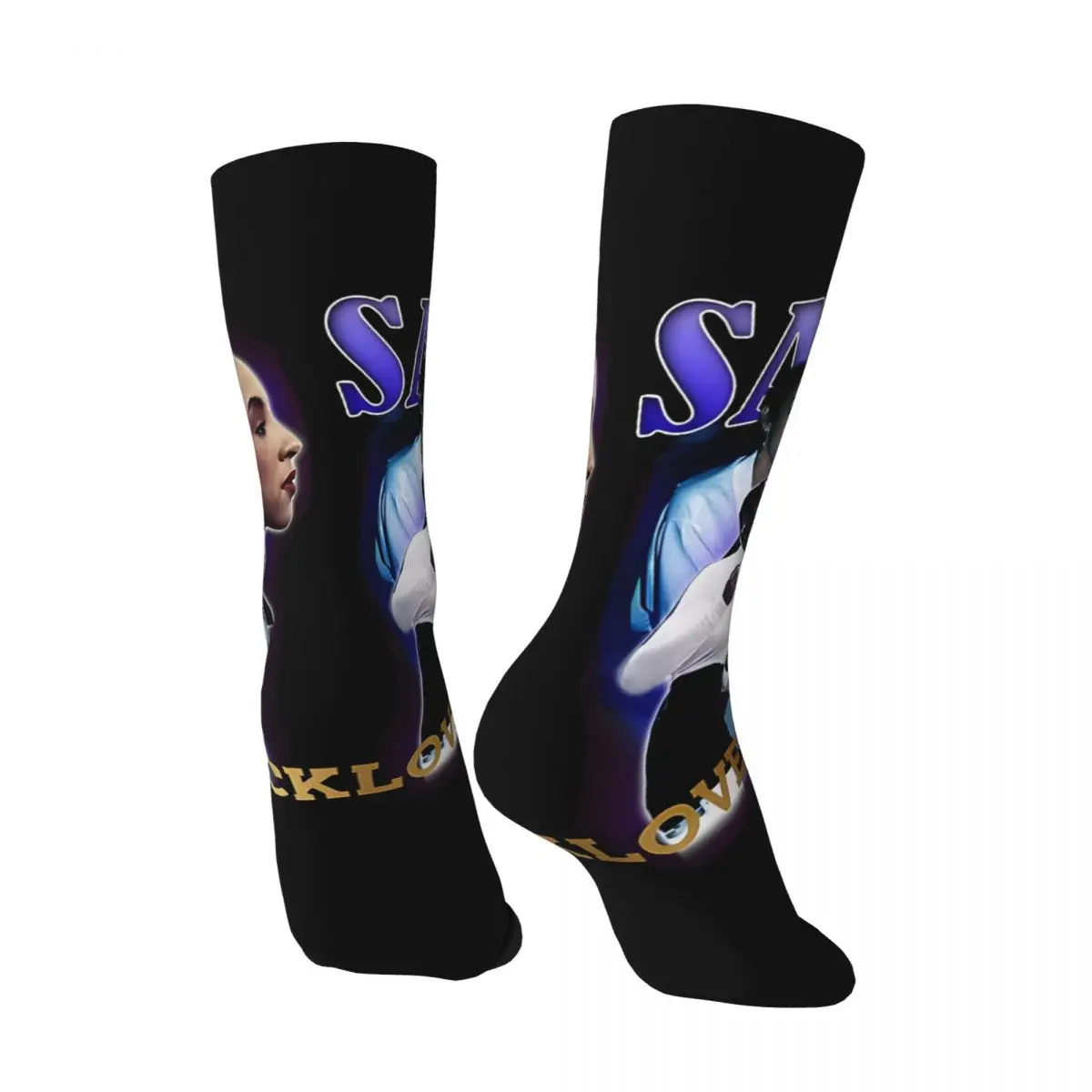 Hip Hop Vintage Bootleg Tee Shirt Merch Crazy Men's compression Socks Unisex S-Sade Harajuku Pattern Printed Funny Novelty