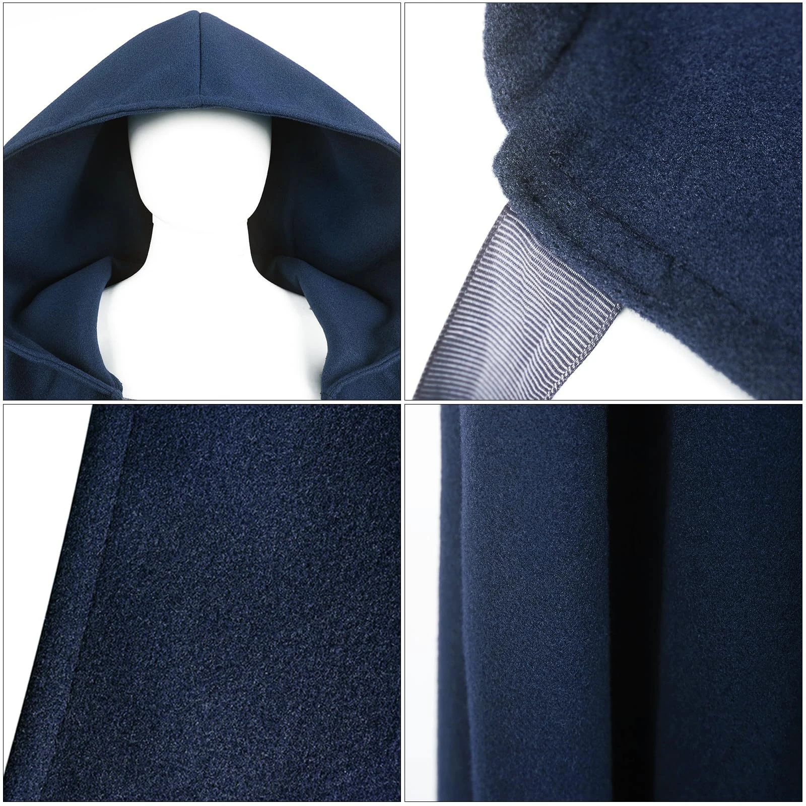 Medieval Hooded Cloak Renaissance Viking Pirates Velvet Short Cloak For Women Men Halloween Gothic Witch Cloak