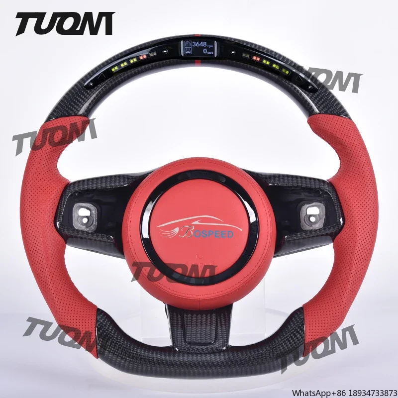 Carbon Fiber LED Steering Wheel For Jaguar E-PACE XE XF XJ F-Type F-PACE I-PACE