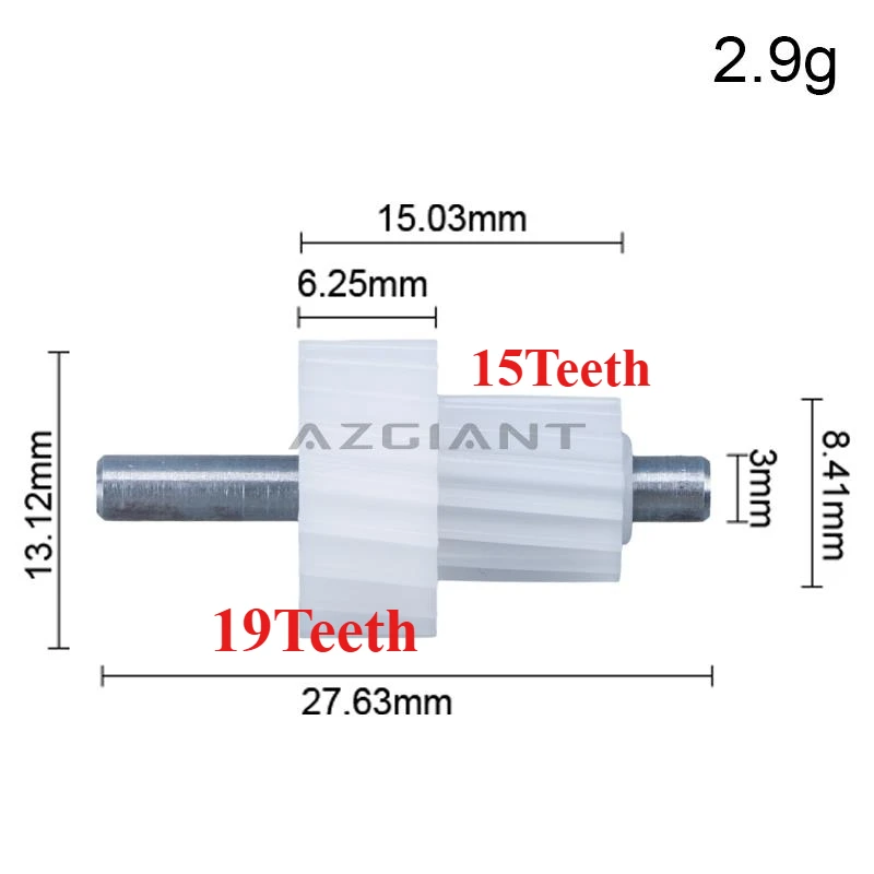 

AZGIANT 19T15T for Hyundai Elantra MK6 MK7 Sedan GT Car Side Wing Rearview Accessories Fold Mirror Actuator Motor Gear Cog 1pc