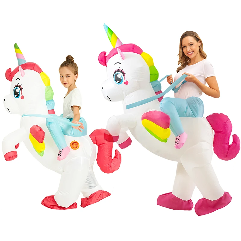 

Inflatable Unicorn Costume Adult Kids Funny Blow Up Suit for Halloween Anime Cosplay Costumes Carnival Fancy Dress Suits