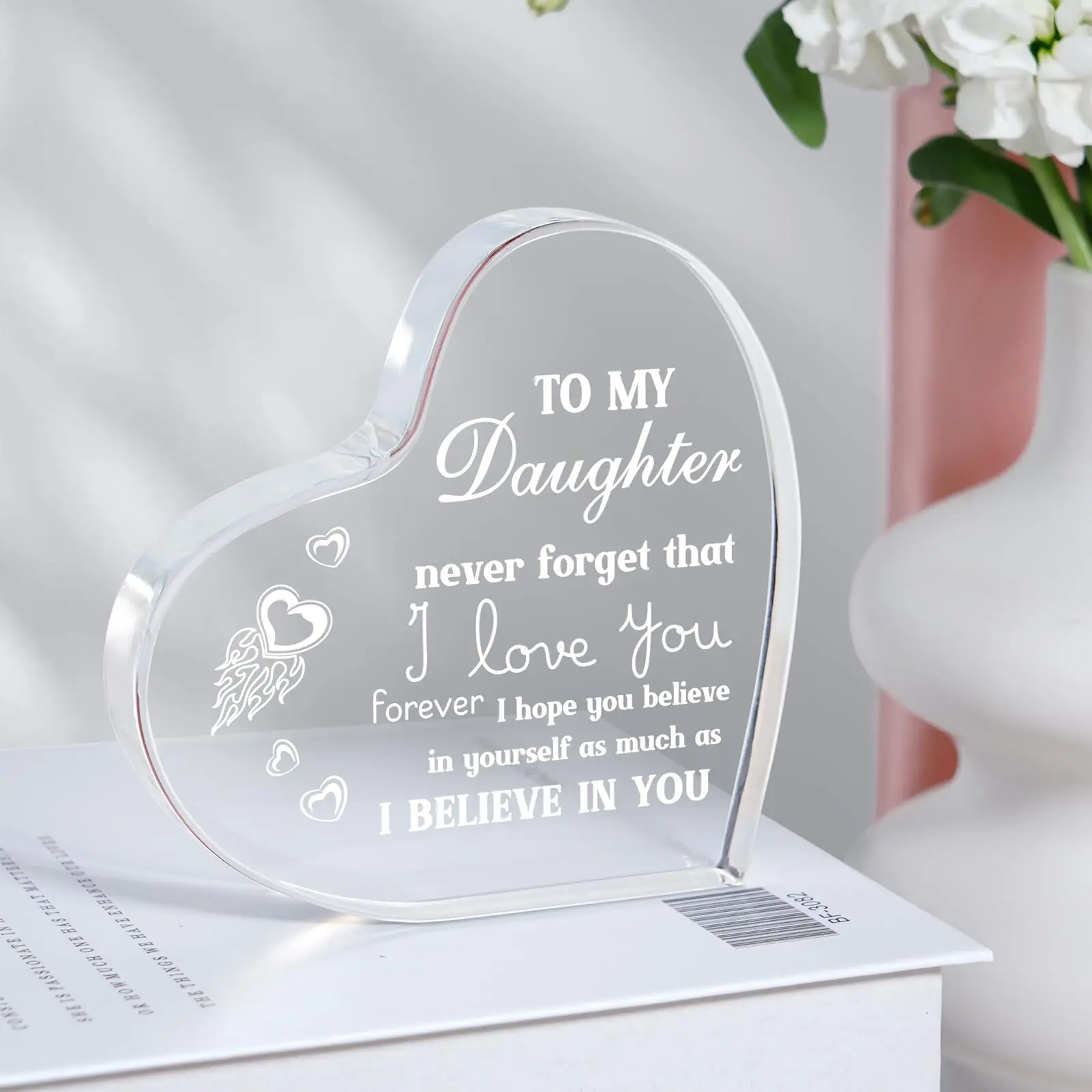 Acrylic Daughter Gif- Unforgettable Gift for Daughter\'s Birthday, Christmas and Wedding - Unique Decoration for Party Table