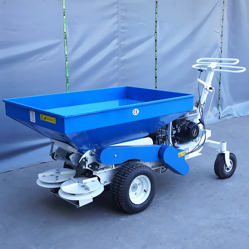 Customized Hot selling Self-propelled Dual-purpose Spreader Wide-area Rotary Lawn Feed Spreader Automatic fertilizer spreader