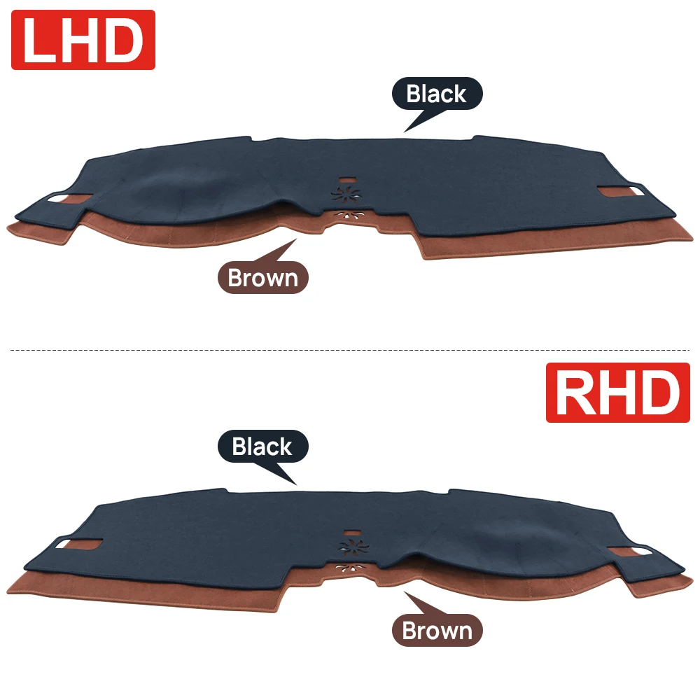 Car Dashboard Cover Avoid Light Pad Sun Shade Anti-UV Carpet Non-Slip Mat Accessories For Honda Civic 11th 2021 2022 2023 2024