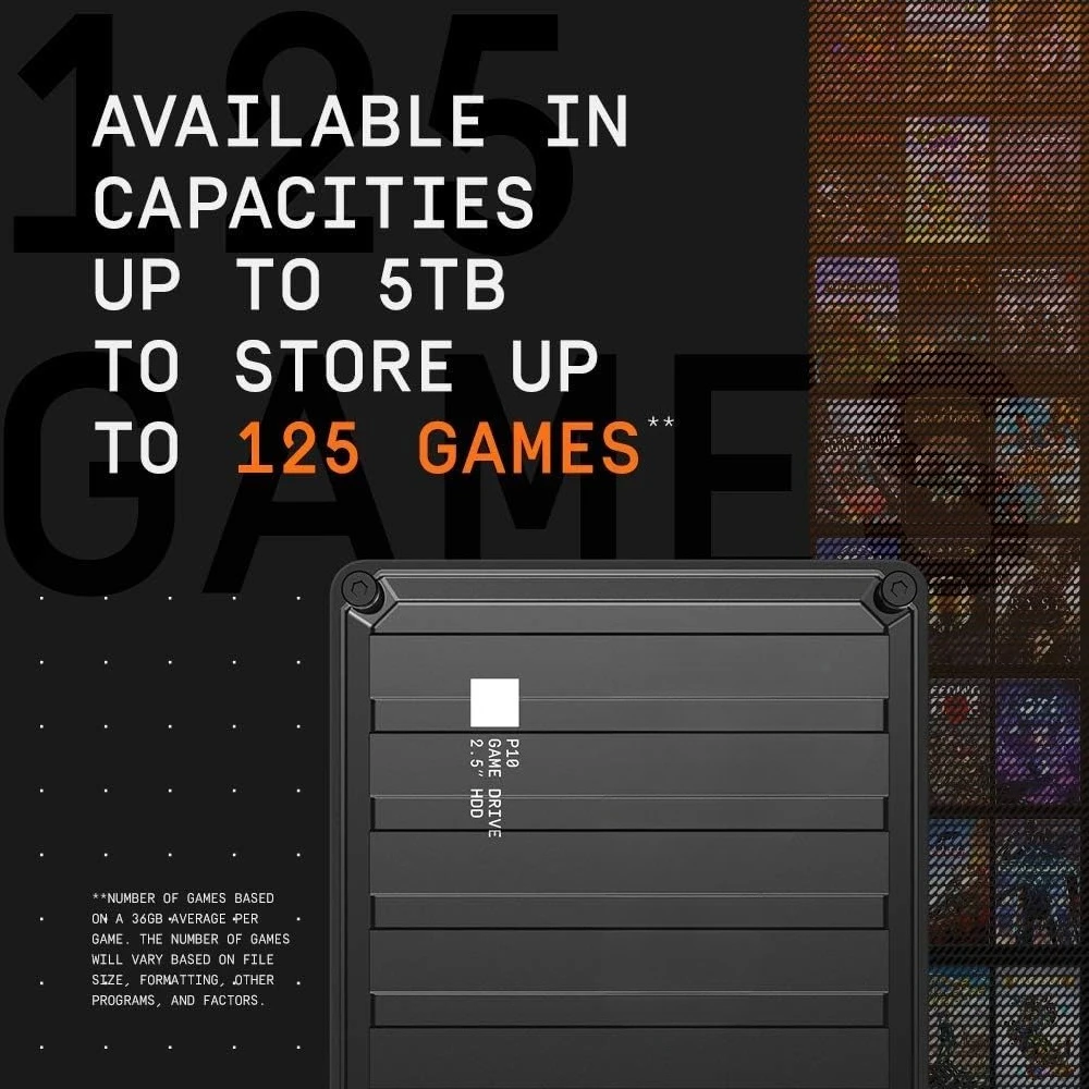 محرك الألعاب P10 سعة 6 تيرابايت، محرك الأقراص الصلبة الخارجي المحمول