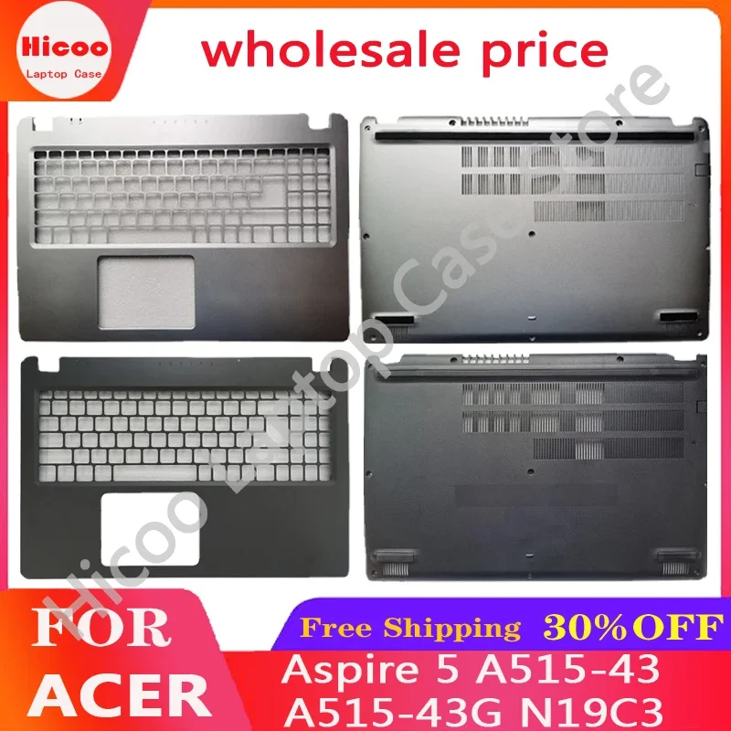 New For Acer Aspire 5 A515-43 A515-43G N19C3 Laptop Replacement Palm Rest/Top Cover/Bottom Cover/Bottom Cover