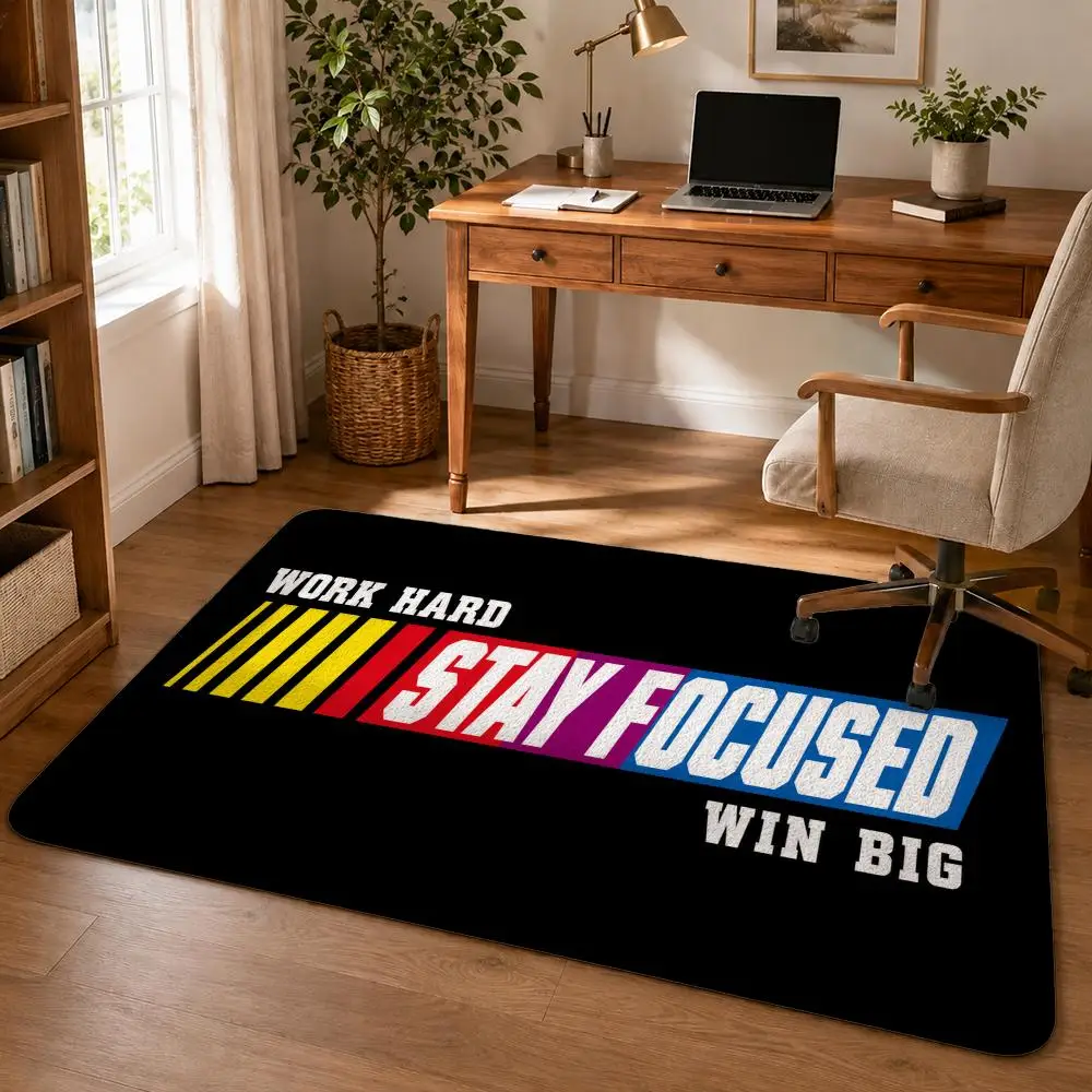 Keep Moving Forward Floor Mat Soft Flannel Rug Non Slip Washable Quick Dry Door Mat for Bathroom Kitchen Bedroom Home