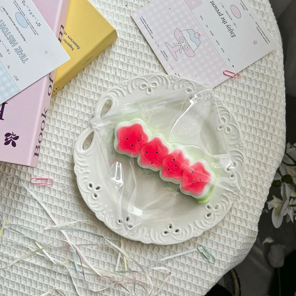 

Stars Simulation Watermelon Squeeze Toy Cat Super Soft Super Elastic Fruit Toys Elastic Non Stick Slow Rebound Fruit Toy