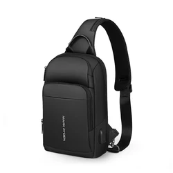 MARKK RYDEN Chest Bag uomo con tasche Multiple borse da uomo tracolla a tracolla per Ipad da 9,7 pollici