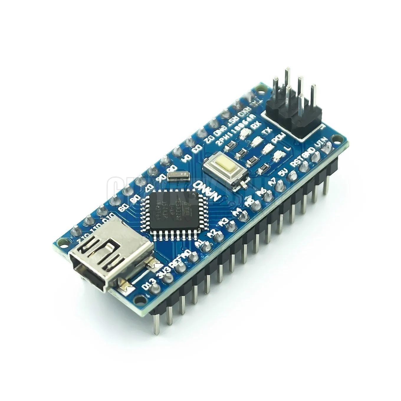 

100PCS/LOT MINI USB For Nano V3.0 ATmega328P CH340G 5V 16M Micro-controller board for arduino For NANO 328P