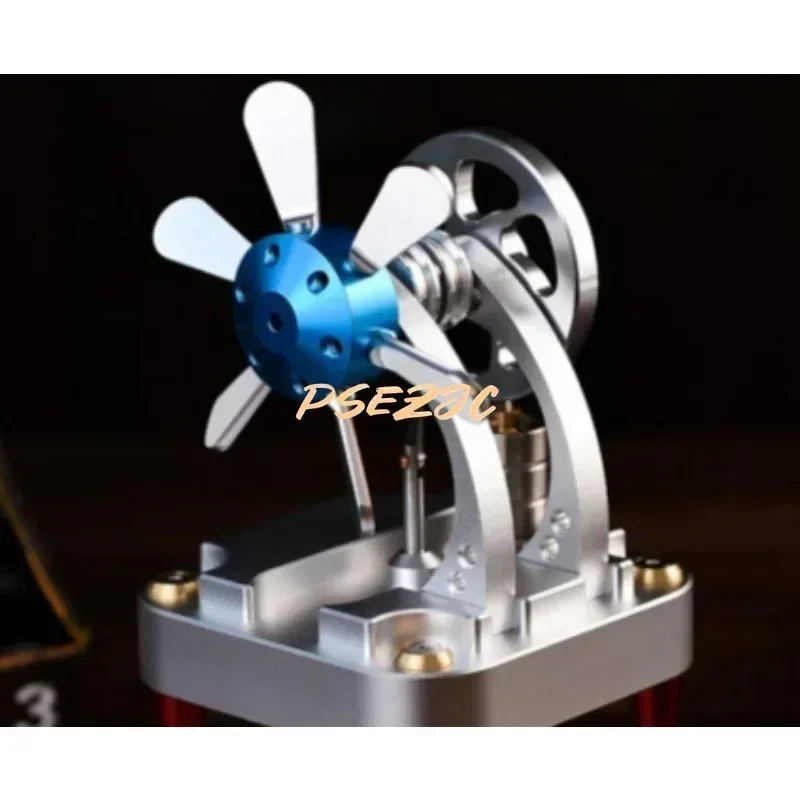 B-M M16-CF All Metal Stirling Engine Experimental Science Water-cooled Power Cylinder Can Start High-temperature Model