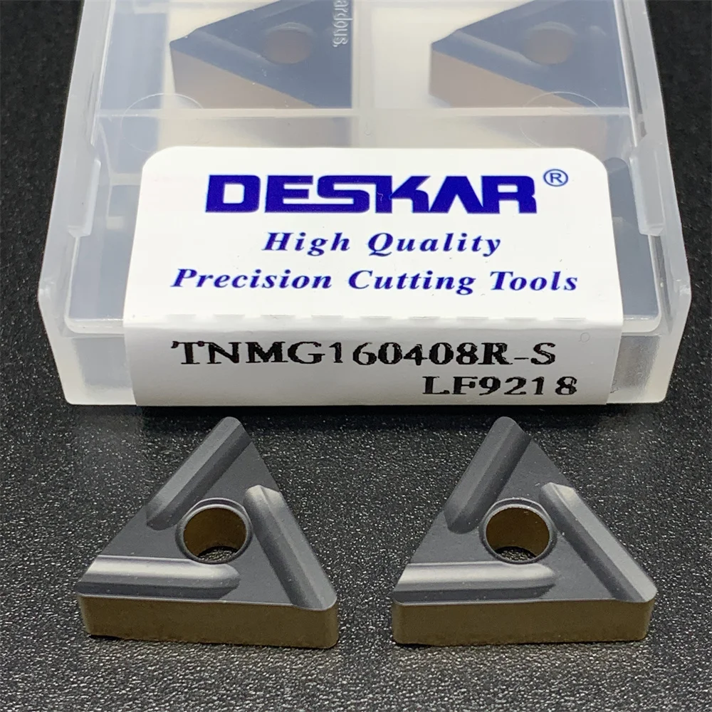 Deskar 100% Original 10Pcs TNMG160404R-S LF9218 TNMG160404L-S LF9218 TNMG160408R-S LF9218 Carbide Inserts Metal Turning Tools