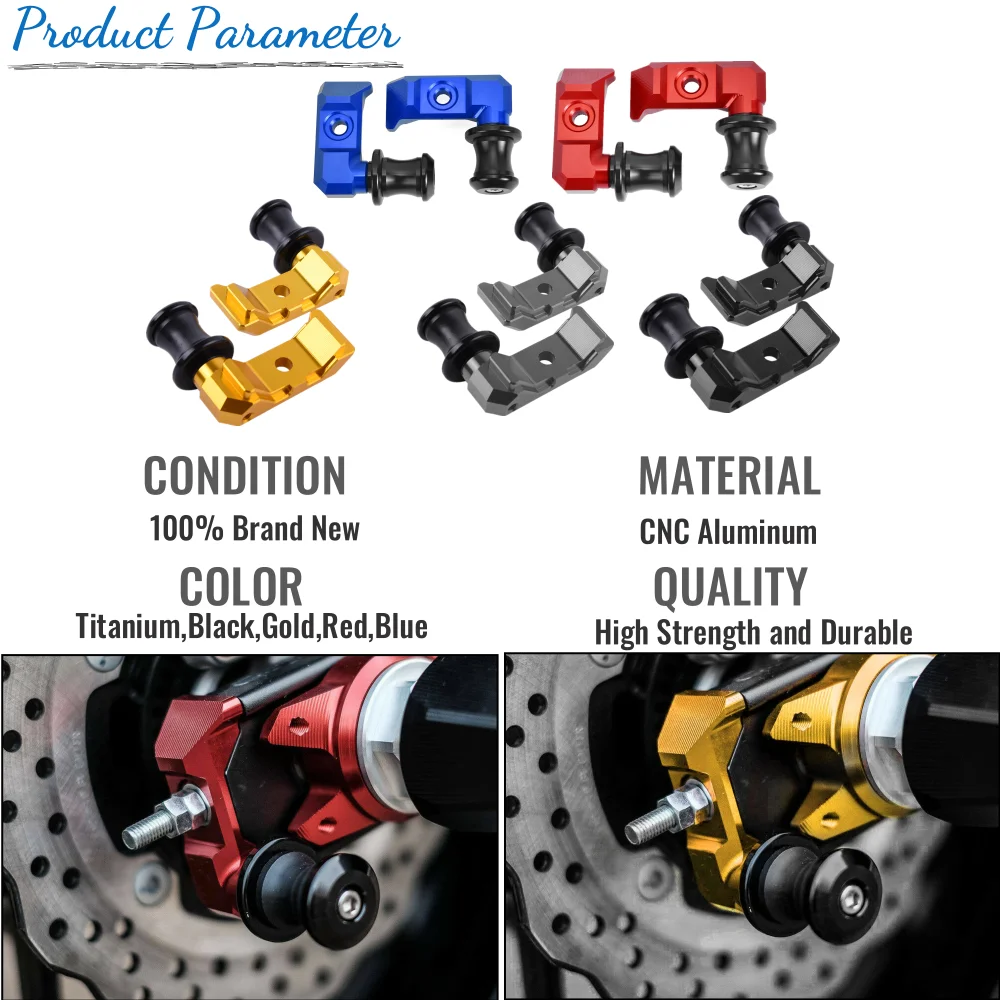 For Yamaha FZ07 MT07 Rear Wheel Fork Axle Slider Swingarm Stand Pick Up for MT FZ 07 2014-2024 2021 2020 FZ-07 MT-07 Accessories