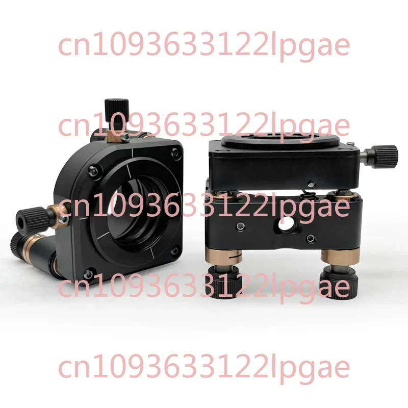 Five-axis Optical Adjustment Frame Lens Mirror Holder Adjustable Pitch Translation Round Lens Mount with SM Thread