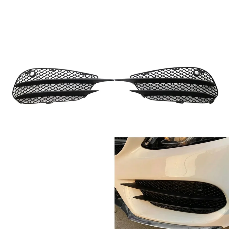 

Front Bumper Fog Light Air Vent Grille Cover For C-Class W205 C180 C200 C260 2015-2018 2058852523