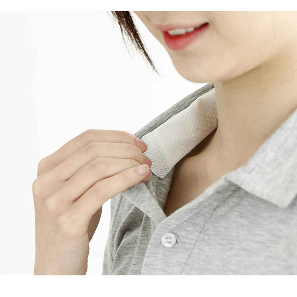 50 Pcs Sweat Pad Protector Sweatband Cap Hat Liner Women's Hats & Caps Collar Man