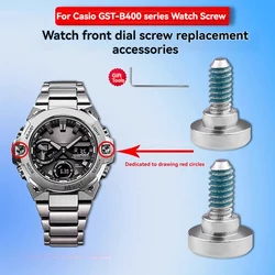 For G-SHOCK Casio GST-B400 Watch Dial Front Screw and Nut Replacement GSTB400 B400 Special Accessories Watch Repair Parts