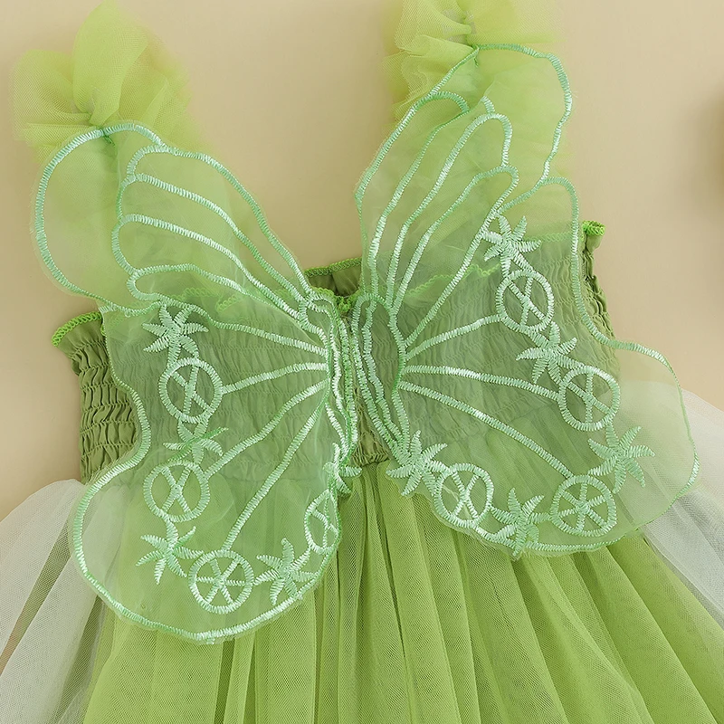 Toddler Baby Girl Halloween Costumes Fairy Wings Butterfly Sleeveless Tutu Dress Halloween Costume Outfits