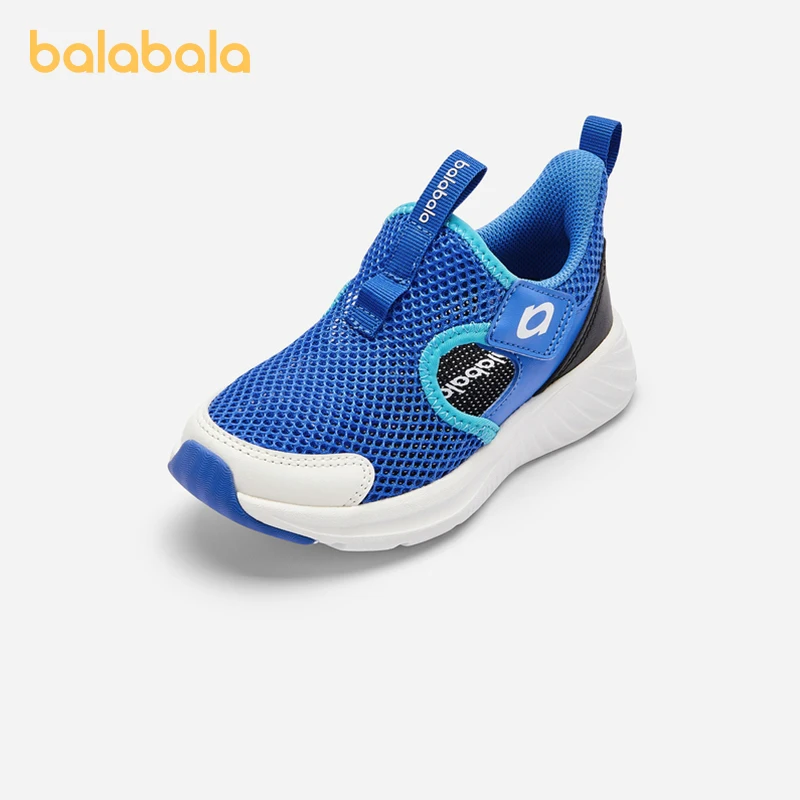 Balabala Kids Sports Shoes Boys Girls Breathable Shoes 2024 Summer New Lightweight Breathable Mesh Shoes