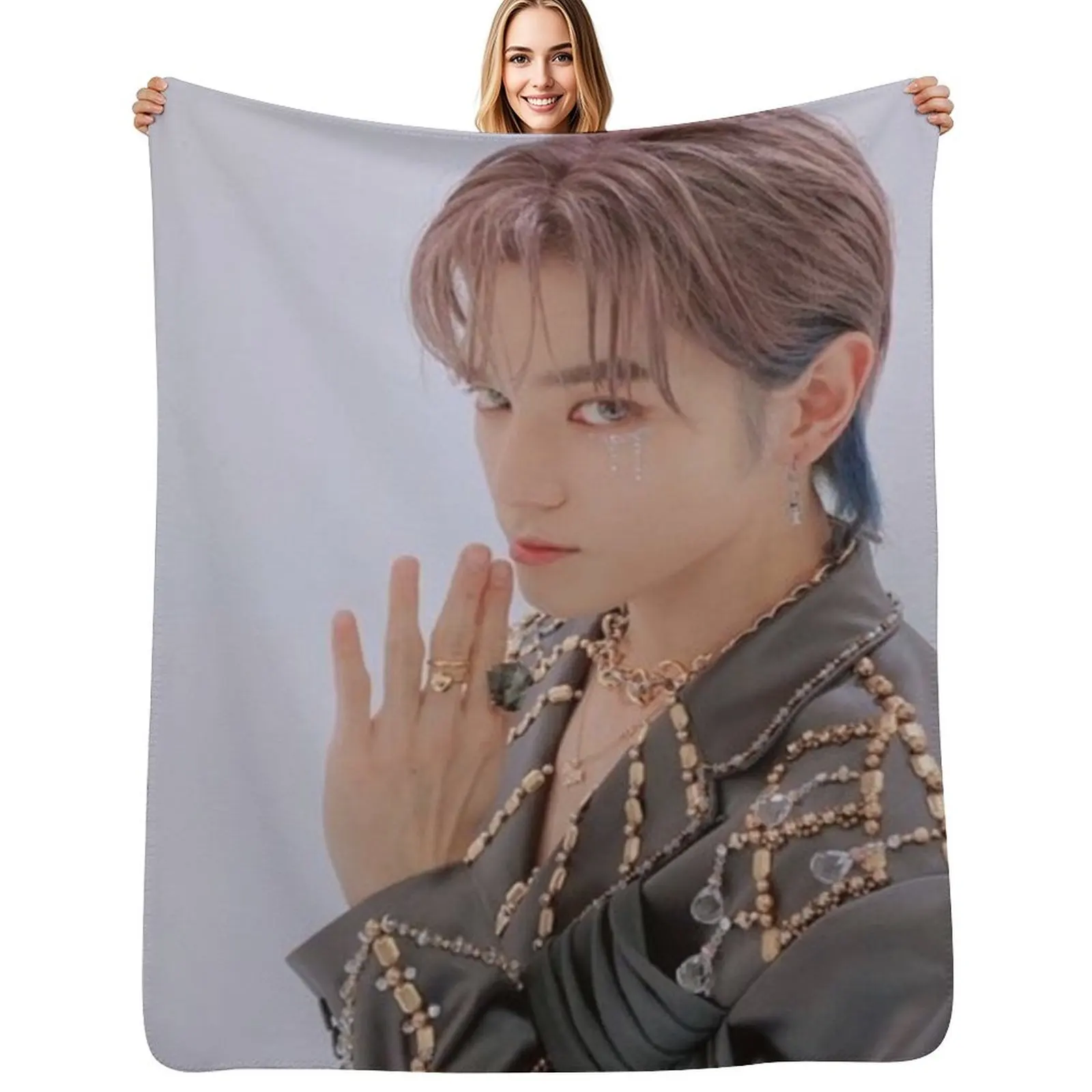 

taeyong Throw Blanket Bed Tourist Decorative Throw Hairy Blankets