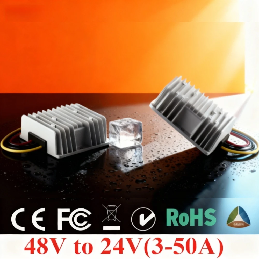 

48V to 24V 3A-50A DC DC Step Down Voltage Regulator Reducer Converter Unit module Transformer Car Power Supply Module for Car CE