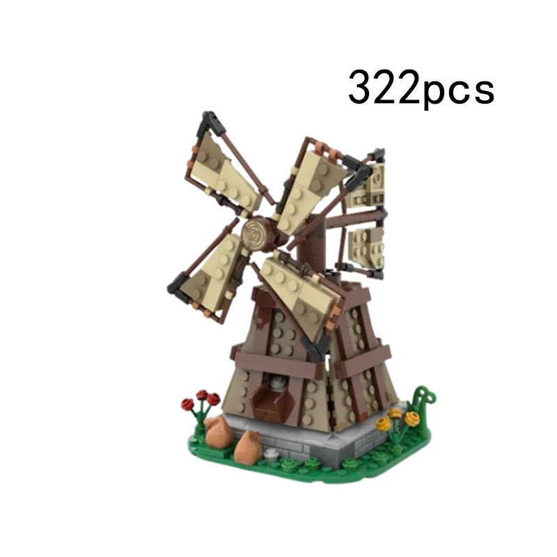 Small Pieces Assembling BlocksMOC Viking Tent Medieval Castle Battering Malt Laundry Carriagefang Scene Model Playset ...