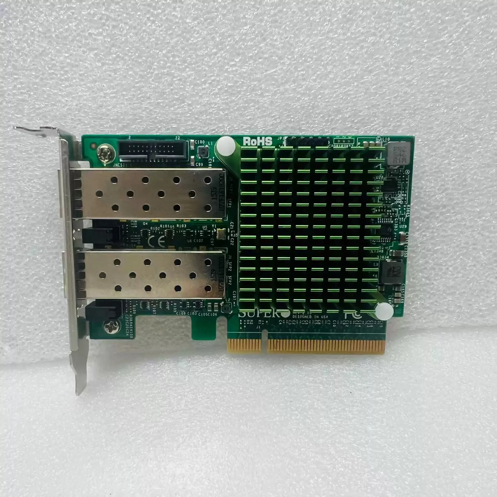 

AOC-STGN-I2S Network Interface Controller Super-micro Dual Port SFP+ 10GbE Ethernet Adapter X520-DA2 REV2.0