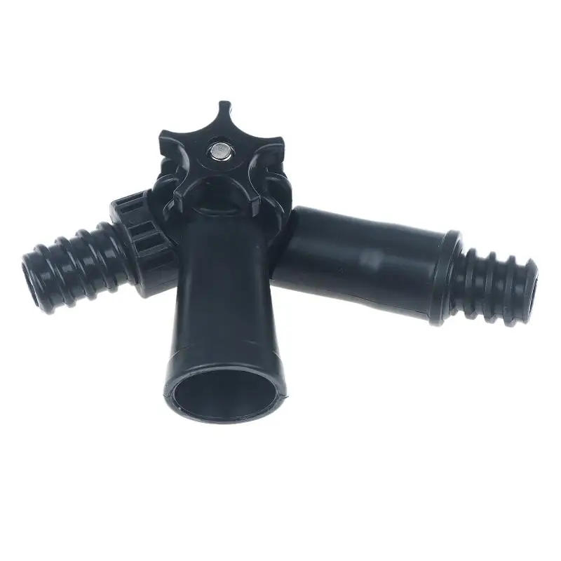 Adaptador de ángulo con 3 brazos para poste de extensión, accesorio, punta de bisagra, dispositivo ajustable de dirección con punta de rosca estándar de Alemania