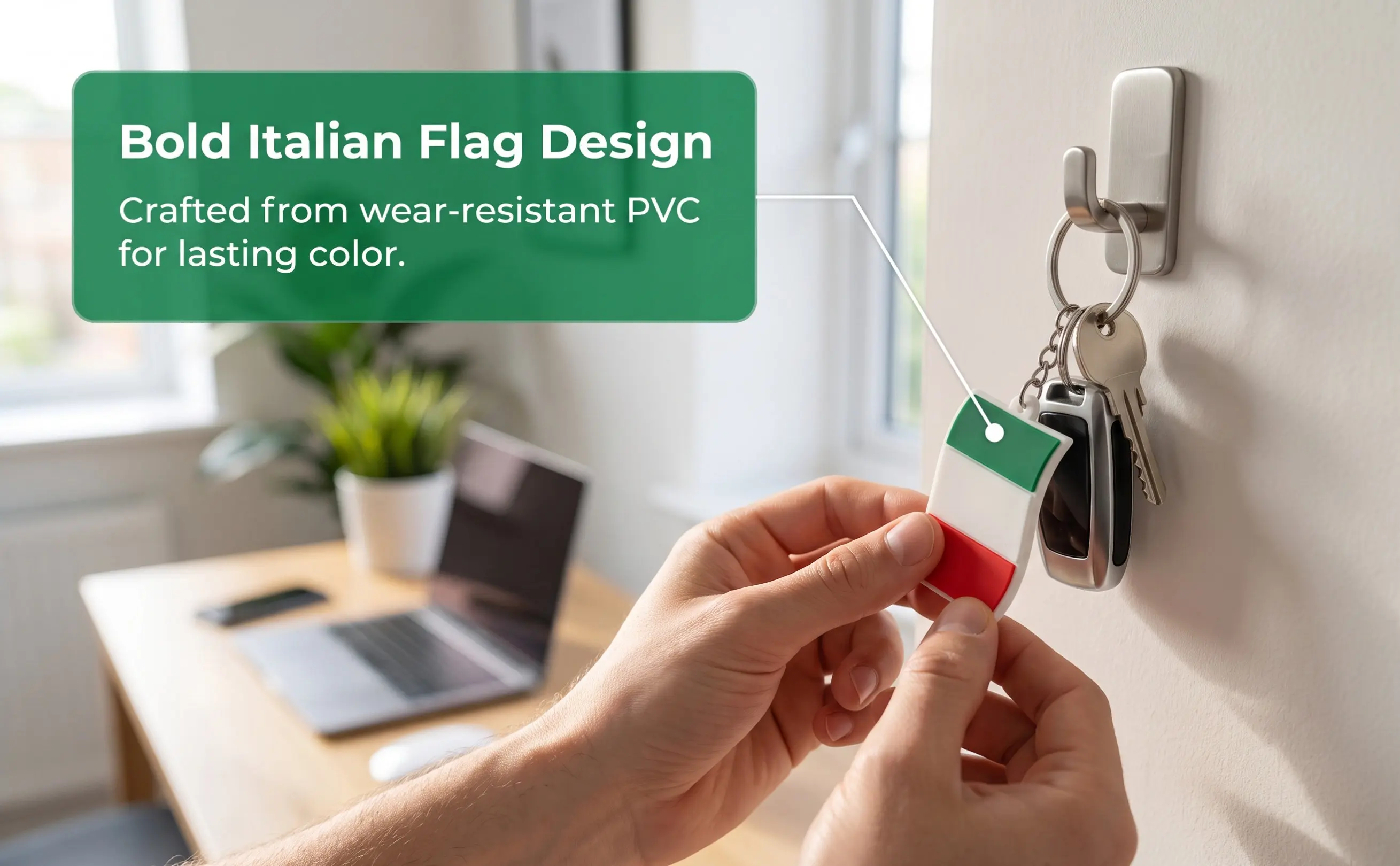 10Pcs Italy Flag Keychain PVC Material Bag Pendant Key Holder Mini Backpack Italy Souvenir Travel Accessory School Bag