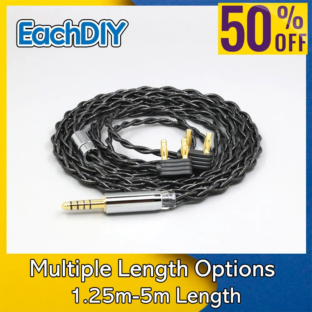 

99% Pure Silver Palladium Graphene Floating Gold Cable For Austrian 800s ud701 The Composer Headphone 8780