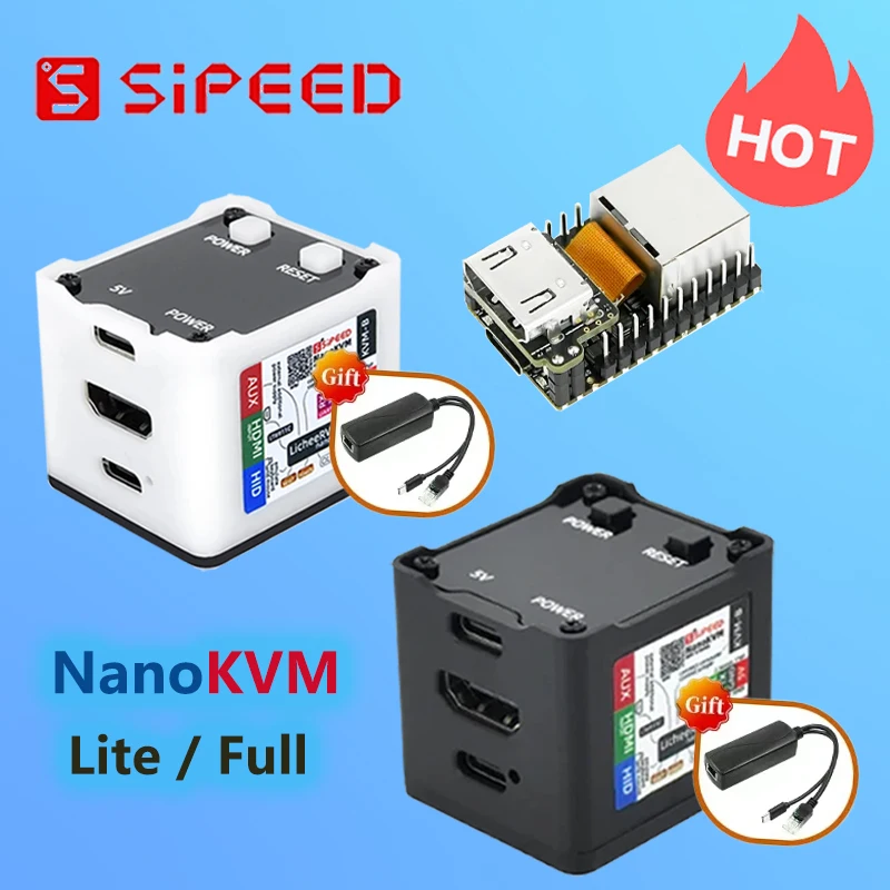

Sipeed NanoKVM Full NanoKVM Lite Мини-сервер с дистанционным управлением и обслуживанием HDMI Raspberry Pi Lichee Nano KVM