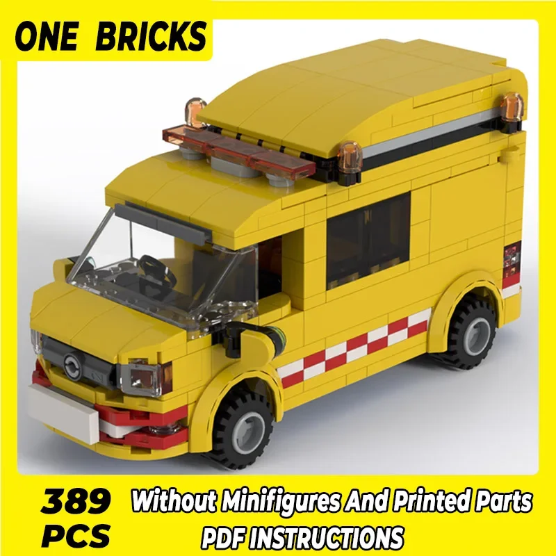 Moc Building Bricks City Car Model Series Medium Panel Van Technology Modular Blocks Gifts Toys For Children DIY Sets Assembly