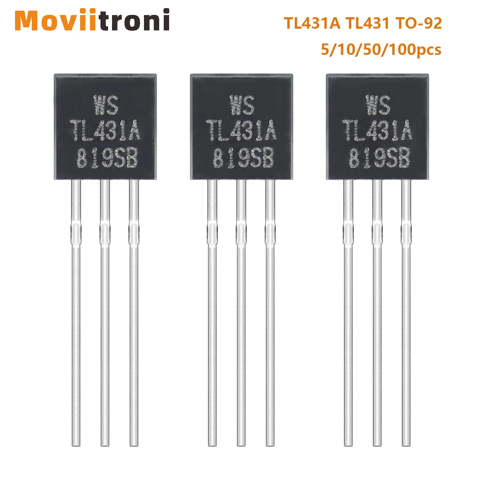 5/10/50/100pcs TL431A TL431 TO-92 Voltage Regulator 1-100mA TL431ACL Three-Terminal Shunt Regulators