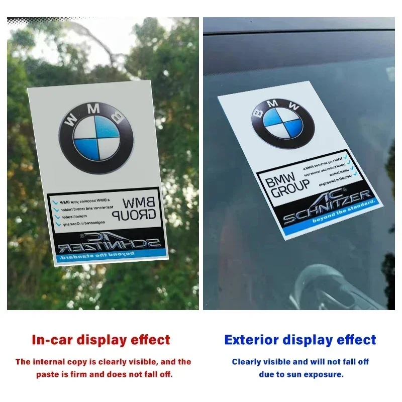 For BMW E39 E46 E90 E60 F01 F10 F21 F25 F30 X3 X5 G01 G11 G20 G21 G30 G80 JDM General Car Standard In-Car Electrostatic Stickers 