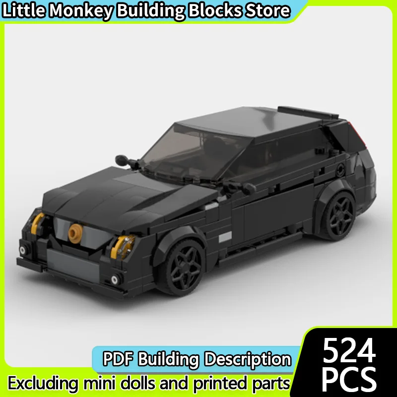 

Speed Racing Car Model MOC Building Bricks CTS-V Concept Car Modular Technology Children Holiday Gifts Assemble Toys Suit
