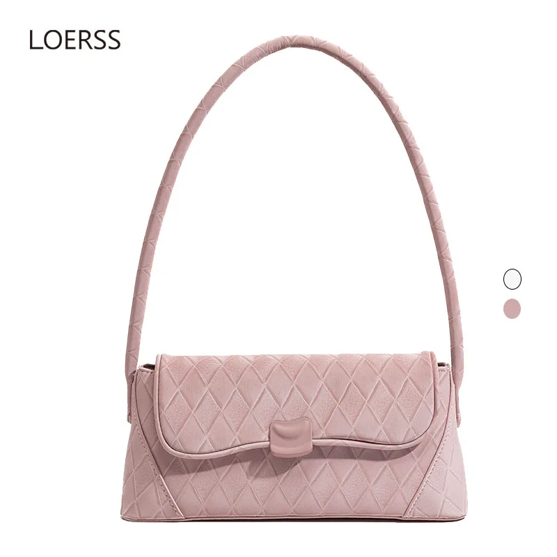 

LOERSS Women's Fashion Underarm Bag PU Leather Shoulder Bags Urban Underarm Bag Versatile Handbags and Purse Commuter Bag